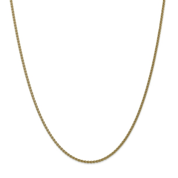 Roy Rose Jewelry 14K Yellow Gold 1mm Solid Polished Spiga Chain Necklace ~ Length 16'' inches Roy Rose Jewelry 14K Yellow Gold 1mm Solid Polished Spiga Chain Necklace ~ Length 16'' inches
